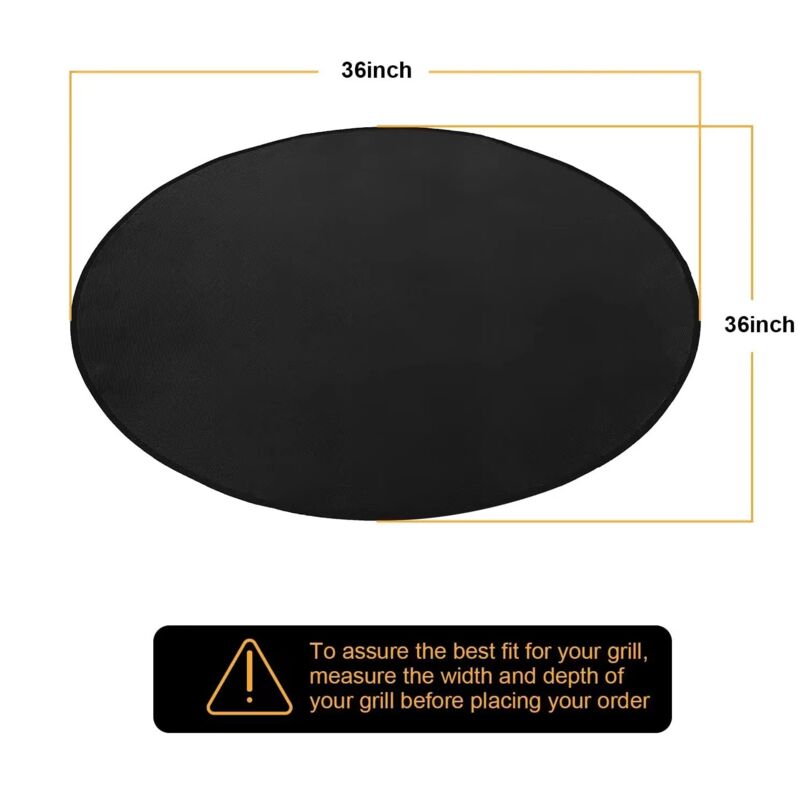 Tapis Ignifuge 120cm Pour Brasero - Protection Terrasse Contre Braises