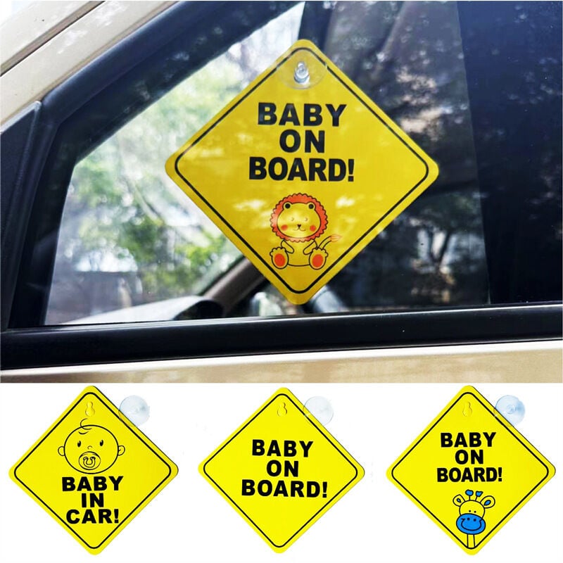 2pcs(Motifs de cerf) Bébé à Bord Signe pour Voiture, Autocollants  D'avertissement de Sécurité Réfléchissante Magnétique de Voiture pour  Véhicules