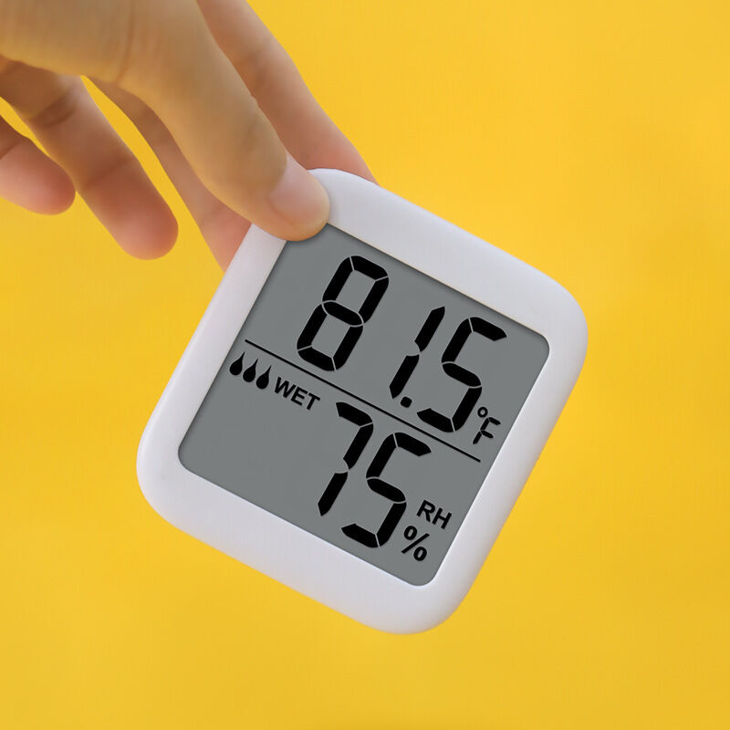Thermomètre et hygromètre numérique grand écran LCD, avec rétro-éclairage,  pour l'intérieur, capteur d'humidité et de température ambiante, jauge,  Station météo - AliExpress