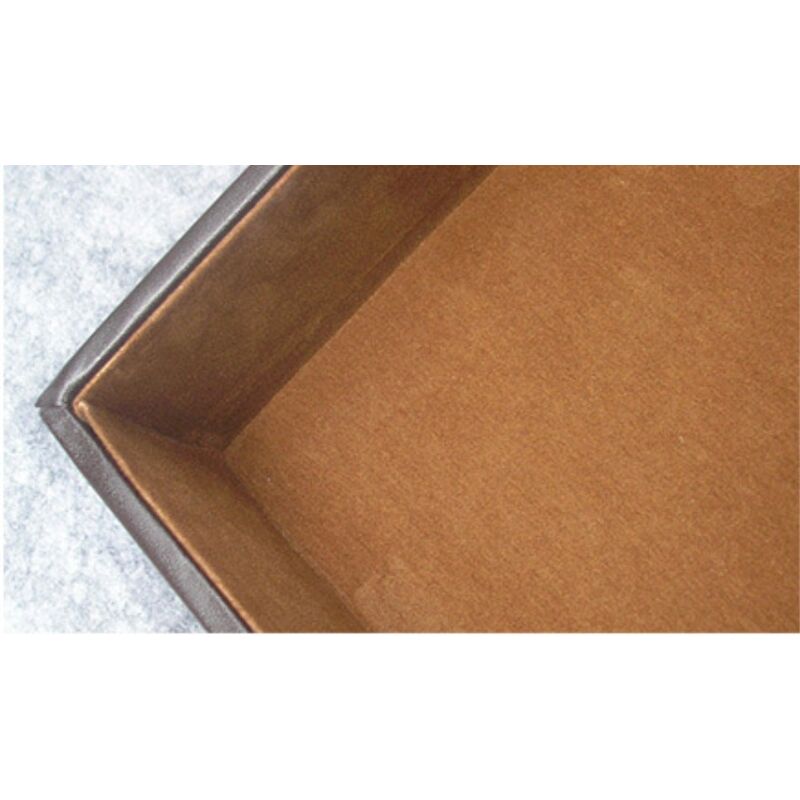 1pc brun Plateau de papier A4 en cuir Bureau d'affaires superposé