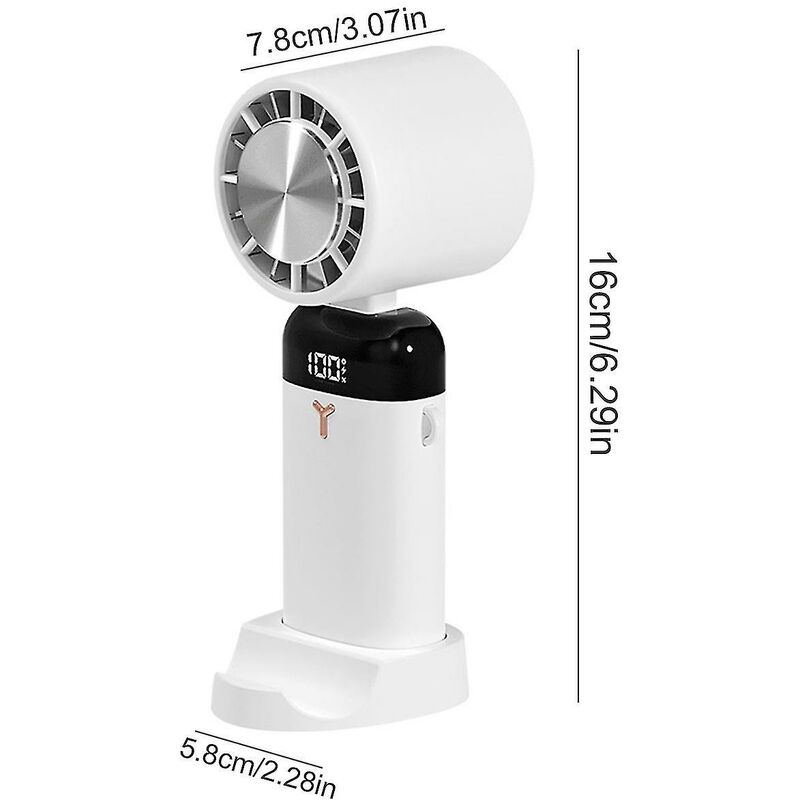 Ventilateur usb refroidisseur de cou sans feuilles ventilateur de tour de  cou rechargeable à double effet blanc