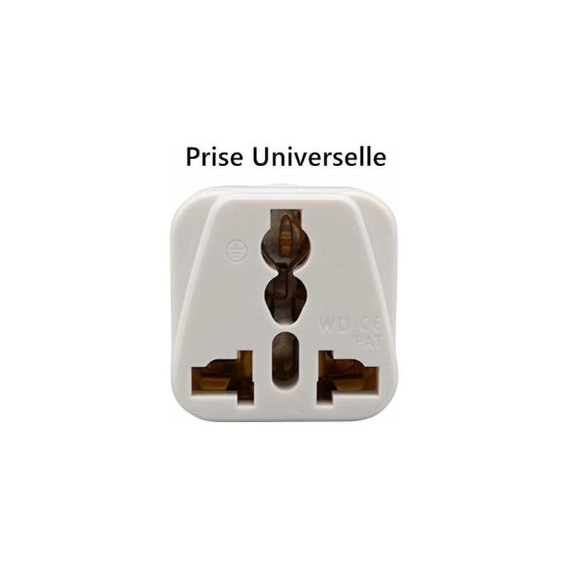 WD-9 Prise universelle portable vers (français / allemand) Adaptateur de  prise UE Prise d'alimentation Convertisseur
