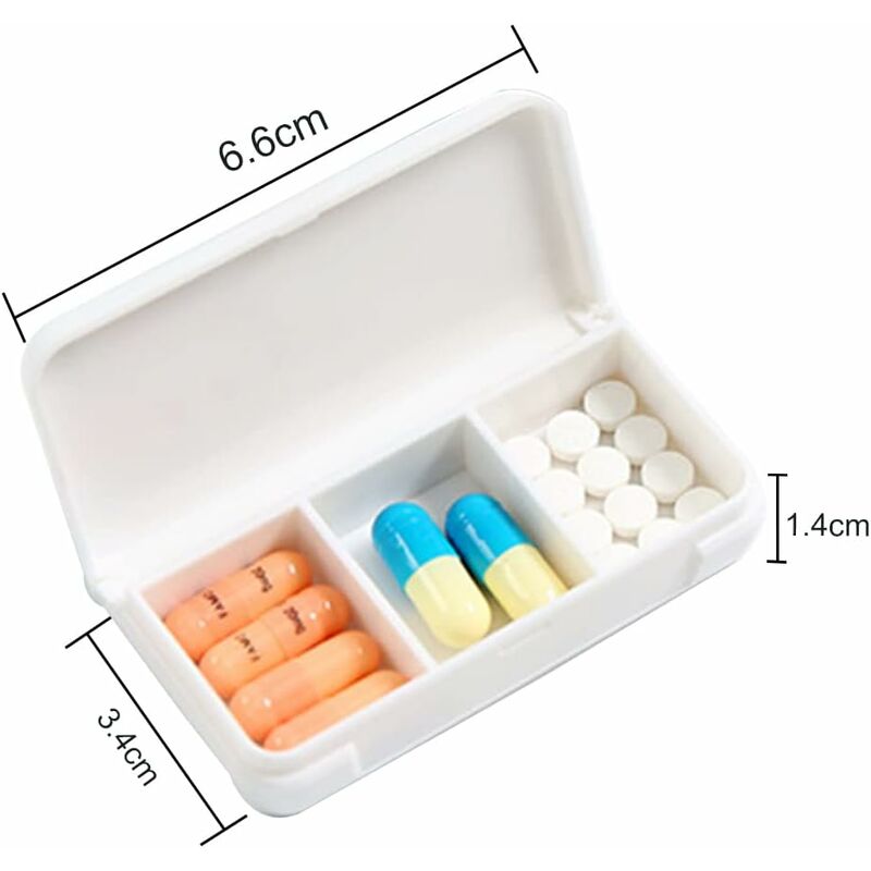 iDesign Med+ Boîte à Médicaments pour Armoire à Pharmacie, Boîte de Tri en  Plastique à 6 Compartiments, Rangement à Médicaments, Transparent :  : Cuisine et Maison