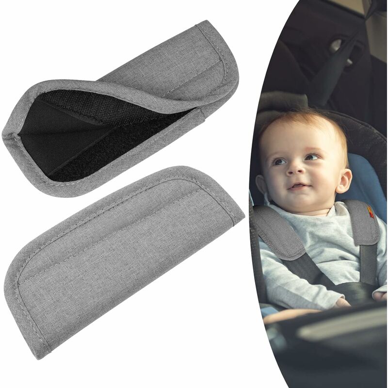 Coussinets de ceinture de sécurité de voiture doux, 2 pièces épaulettes de  ceinture de sécurité, gaufrage