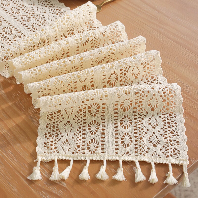 Chemin De Table Macramé Chemin De Table Ferme Style Naturel Toile De Jute  Coton Dentelle Avec Glands Pour Mariage Rustique Douche Nuptiale Décors À  La Maison TJ7262 230322 Du 10,95 €