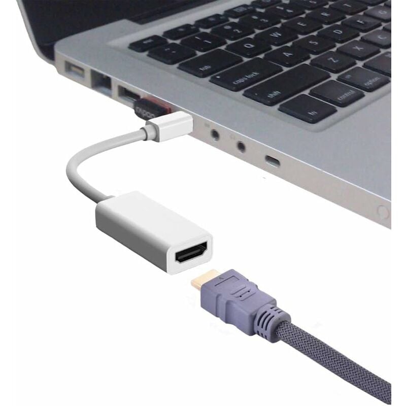 Adaptateur Mini DisplayPort vers HDMI 4K, câble Mini DP, Thunderbolt 2,  convertisseur HDMI pour MacBook Air 13 Surface Pro 4 - AliExpress