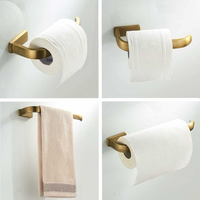 BERNSTEIN - Crochet porte serviette design en laiton rond pour salle de  bain et toilettes - 3,4x5cm - Noir - SDVHK