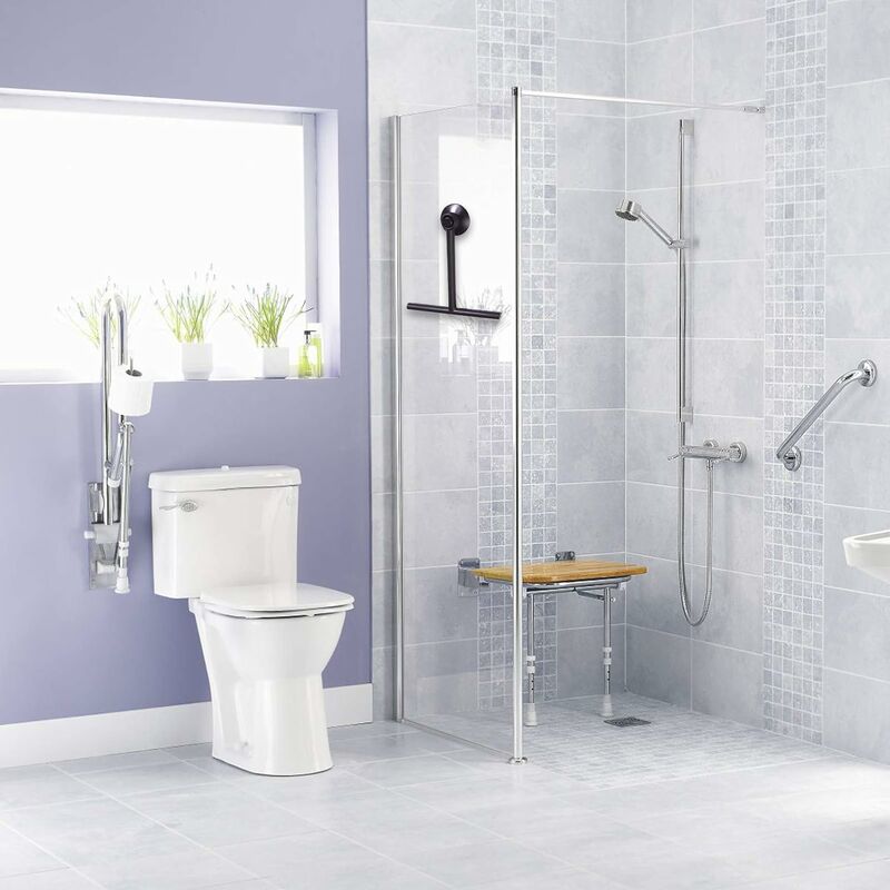 Blumfeldt - Raclette de douche / vitre pour salle de bain - 28 cm - Support  de ventouse inclus - Accessoires de salle de bain - Rue du Commerce