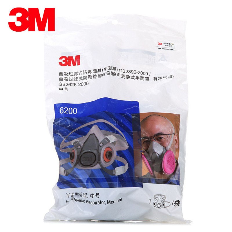 Demi-masque 3M respiratoire réutilisable serie 6200 - Boutique Materiaux  Composites