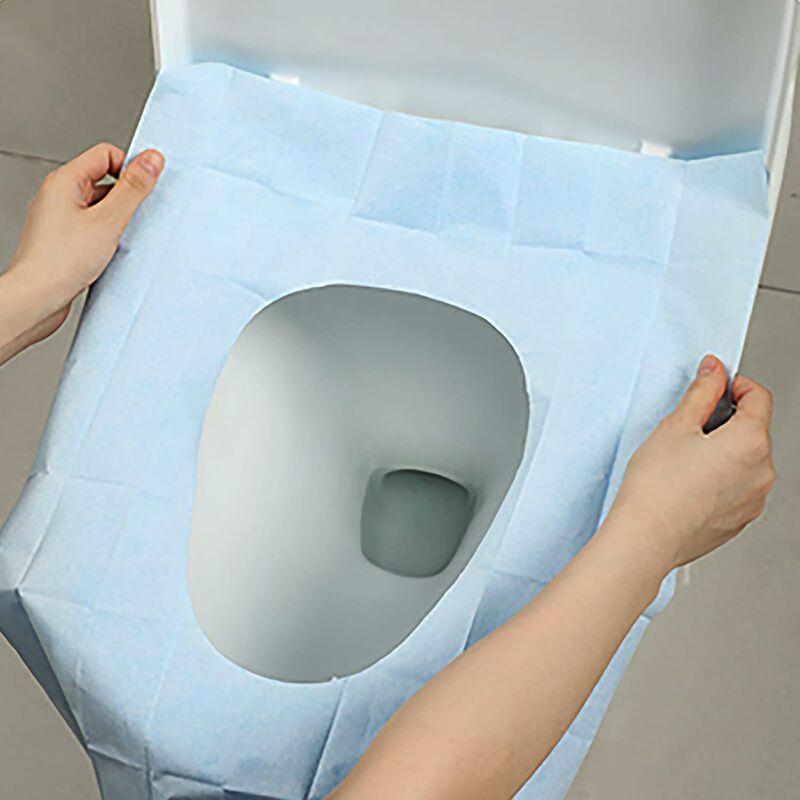 Toilette caoutchouc cire anneau toilette bride joint déodorant toilette  joint joint pour maison hôtel salle de bain bleu