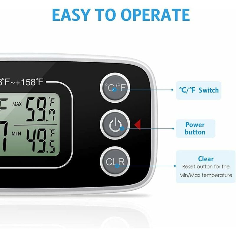 Thermomètre électronique frigo - IMBCO