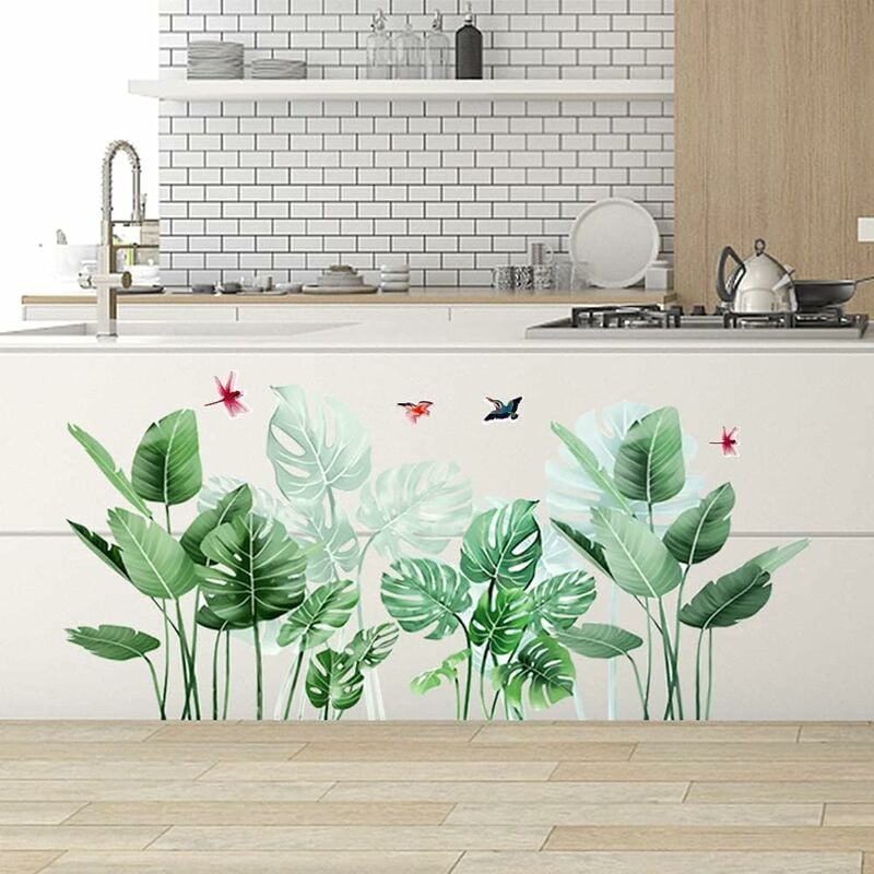 L'herbe Verte Fraîche 3d Autocollant Pvc Plinthe Stickers Muraux Décoration  Pour Salon Chambre Nursery Balcon 132 * 26cm : : Bricolage