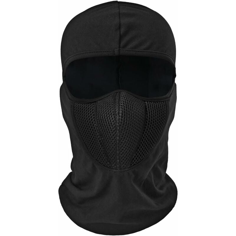 Chapeau de pêche couvre-cou et masque en maille pour homme visière  absorbant la transpiration chapeau de protection à large Beige