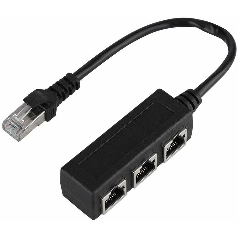 Vhbw Câble d'extension LAN Ethernet Cat6 Rallonge RJ45 mâle vers