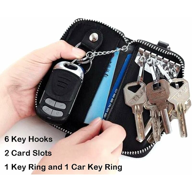 Étui pour clé intelligente Universel PU cuir voiture télécommande porte-clés  sac Smart Key Holder Case (marron) - Cdiscount Bagagerie - Maroquinerie
