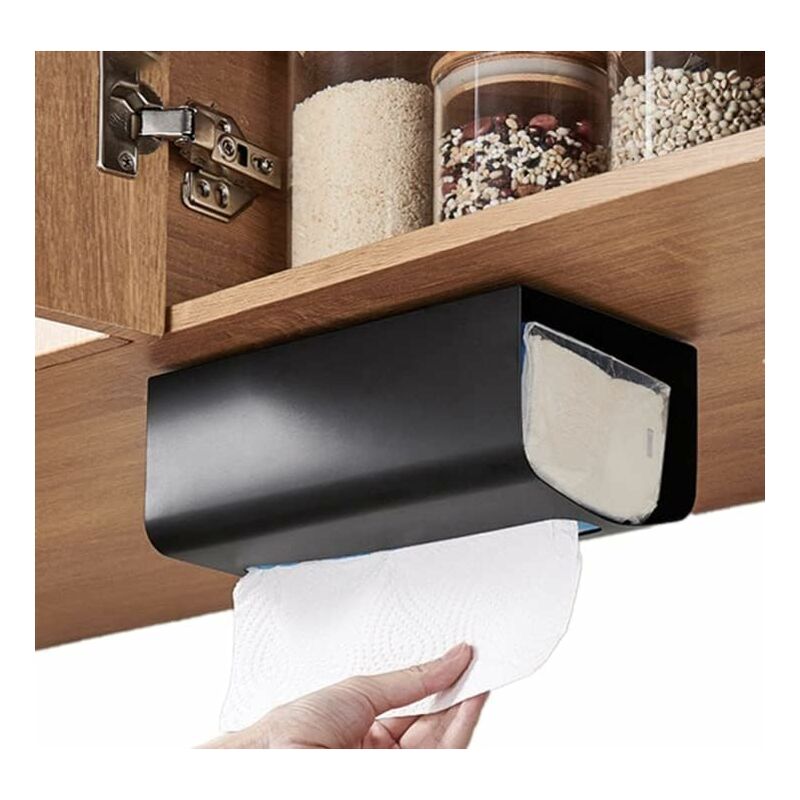 Porte-papier hygiénique avec étagère en noyer noir, support mural pour  salle de bains, Double rouleau de papier toilette, support de téléphone  noir - AliExpress