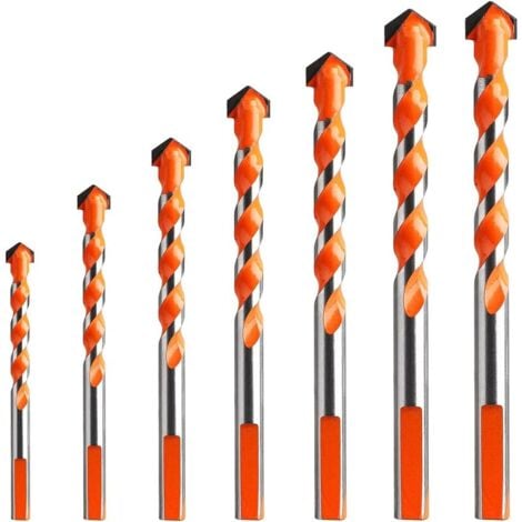 Mèches pour Carrelage en Verre,10 Pièces Forets de Maçonnerie,Jeu