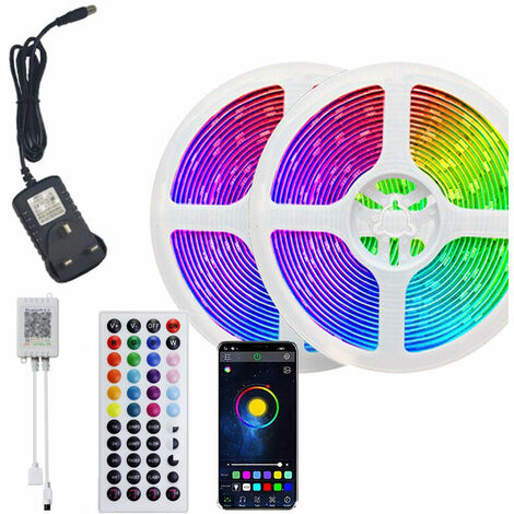 Ruban LED multicolore d'intérieur télécommande et application