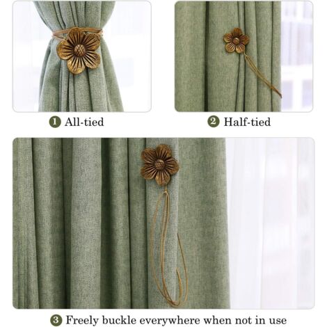 Crochets Muraux Vintage En Alliage Zinc - Lot De 2 - Bronze - Déco Chambre, Rideaux, Portes
