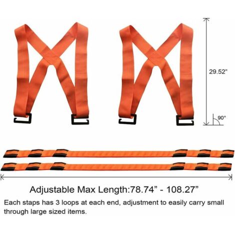 Sangle Portage Sangle De Déménagement LPAMABA - Pour Porter Facilement Meubles Lourds à Deux Portage Objets Lourds