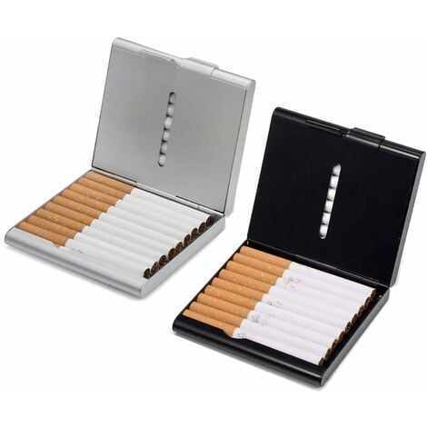 2pcs Étui à Cigarettes/Porte-Cigarettes en Plastique pour 20 Cigarettes  Titulaire Boîte À Cigarettes Étui