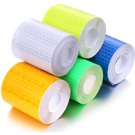 Motoforti Bande réfléchissante universelle pour automobiles et motos, haute luminosité, 1 cm x 8 m, durable, résistante aux intempéries, PVC, vert