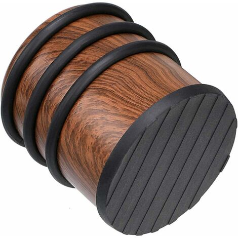 Bloque Porte STANDARD, Zamak Gris Nickel Mat Tampon Caoutchouc Noir