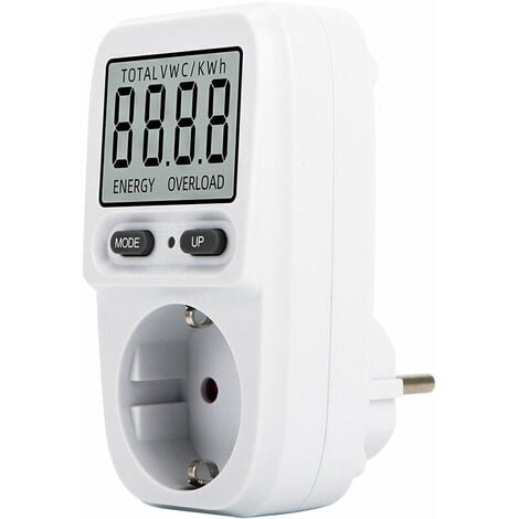Wattmètre Prise, Compteur d'énergie AC185V-264V+Prise