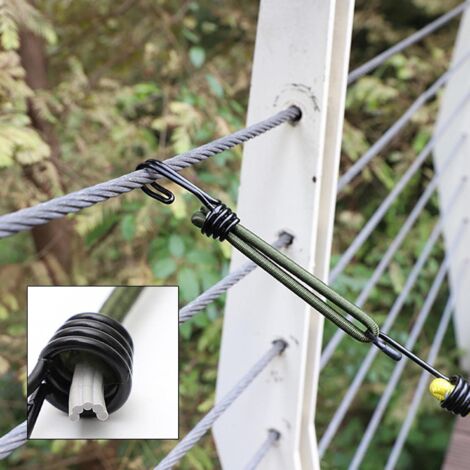Amarres Élastiques Mizikuu 2 Pièces – 4 Ft, Crochets Inox, Charge 1000 Kg Pour Bateau, Kayak Ou Jet-ski