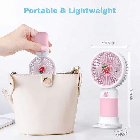 Mini Ventilateur Portable  Petit Ventilateur De Cou Portatif Ventilo