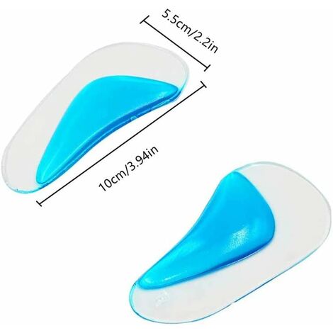 Coussinets en silicone pour talons en gel, manchon de protection du talon,  soutien de la fasciite plantaire, soins des pieds, coussin de réparation de  la peau, chaussettes demi-cour, standardisation du talon 