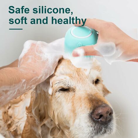 Brosse silicone de nettoyage pour poils d'animaux Poka