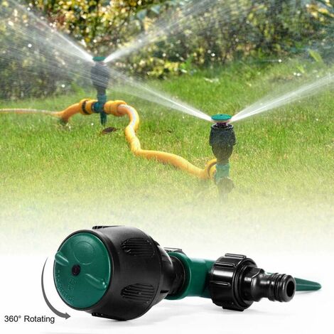 GRÜNTEK Arroseur Jardin Turbine Arrosage Automatique Asperseur Rotatif sur Pied à Secteurs 360 GRÜNTEK Arroseur Jardin Turbine Arrosage Automatique Asperseur Rotatif sur Pied à Secteurs 360