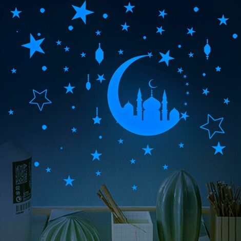 La Planète Étoile Lumineuse Plafond Stickers Muraux, Étoile Fluorescente,  Galaxi