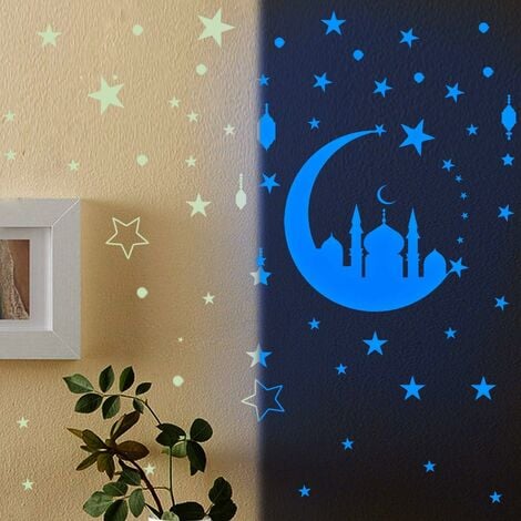 Etoiles Phosphorescentes Plafond Sticker Mural Lumineux Espace
