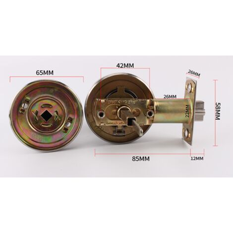 Cylindre De Sûreté à Levier Yale 5402LN - Verrouillage Privacy, Neuf, Pour Portes Intérieures