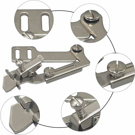 JOYOLA Reliure Pour Machine à Coudre, Ourlet Roulé Pied Presseur, Machine à Coudre Reliure, Réglable Presseur, Pied De Machine à Coudre En Acier Inoxydable,pour Machines à Coudre Domestiques