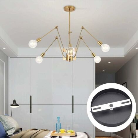4 Pièces Support de Fixation pour Plafonnier 105mm Luminaire Suspendu Accessoires Lustre de Plafond Plafonnier Plaque de Base Plaques de Lampe de Plafond Supports de Plaque et Accessoires