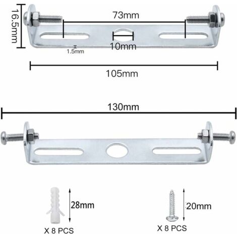 4 Pièces Support de Fixation pour Plafonnier 105mm Luminaire Suspendu Accessoires Lustre de Plafond Plafonnier Plaque de Base Plaques de Lampe de Plafond Supports de Plaque et Accessoires