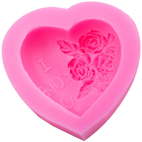 1 Pièces Moule 3D en Silicone Grande Rose Fleur Moulle à Savon Silicone  Rose Mousse Gâteau