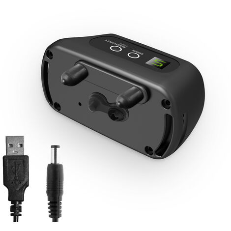 Collier Anti-aboiements Automatique Rechargeable pour Chiens,5 Niveaux de Sensibilité Réglables, Modes Vibration, Choc Statique et Son, Adapté Aux Chiens de Petits,Taille Moyenne,Grande