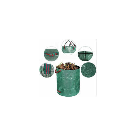 4x Sacs de jardin 500L 50 kg sac de déchets ordures végétaux tissu renforcé  pliable hydrofuges