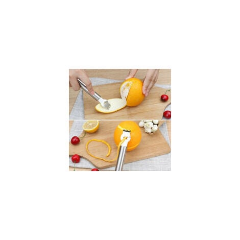 Éplucheur de citron en acier inoxydable, râpe à fruits, chauffe
