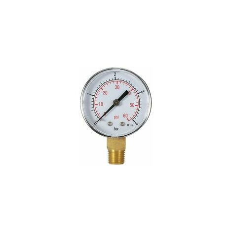 Manomètre De Pression D'eau 60 mm 10bar 150psi Bspt 1/4 Entrée