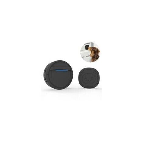 Sonnette sans fil, sonnette pour chien pour l'apprentissage de la propreté Ip55 Fonctionnement de la sonnerie de sonnette étanche 55 mélodies 5 niveaux de volume Flash LED