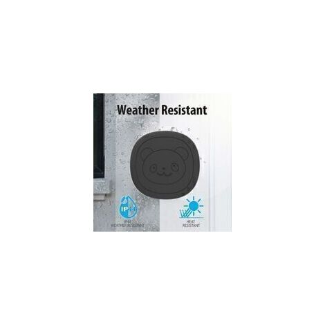 Sonnette sans fil, sonnette pour chien pour l'apprentissage de la propreté Ip55 Fonctionnement de la sonnerie de sonnette étanche 55 mélodies 5 niveaux de volume Flash LED