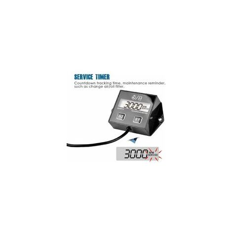 Compteur Horaire Tachymètre Runleader – Affichage RPM, Rappel Maintenance – Étanche IP67 – Pour Moteurs, Tondeuses, Générateurs