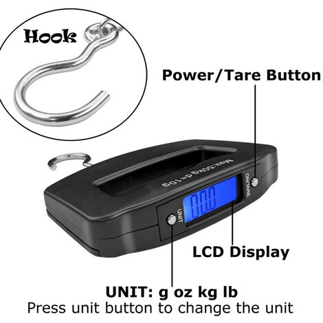 Pèse-Bagages Électronique Novaease – Précision Haute, Capacité 50 Kg, Rétroéclairage, Fonction Tare – Pour Éviter Les Surcharges En Voyage - 11