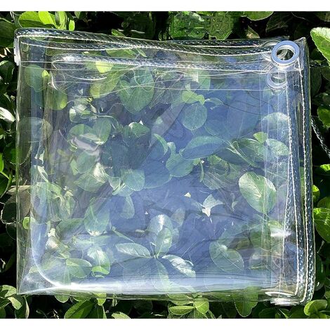 Bâche Imperméable Transparente,Bache Plastique en PE,Housse de Protection  Anti-intempéries Isolation Anti-poussière,Pliable,pour Mobilier de Jardin