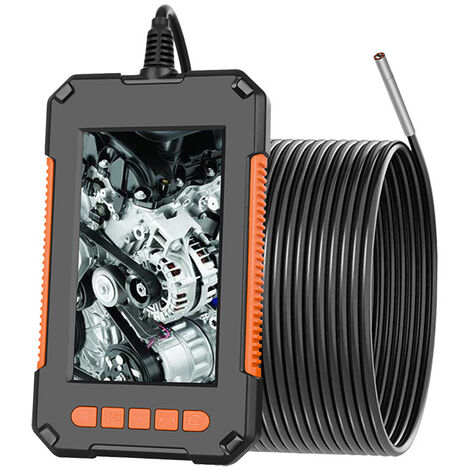Endoscope industriel, caméra d'inspection 1080P HD 8 mm, caméra de pipeline  numérique à écran IPS de 4,3 pouces, caméra étanche IP67 en forme de  serpent Caméra endoscope avec 6 lumières LED (2 mètres)
